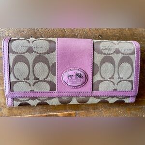 COACH Soft Pink Bifold Wallet
